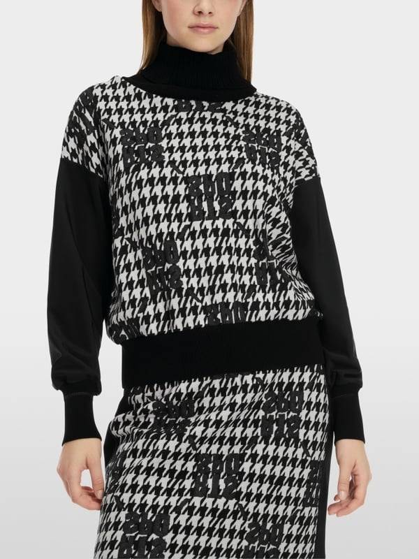 Marc Cain Chickcheck-Sweater Knitted in Germany Bis zu 55% Rabatt