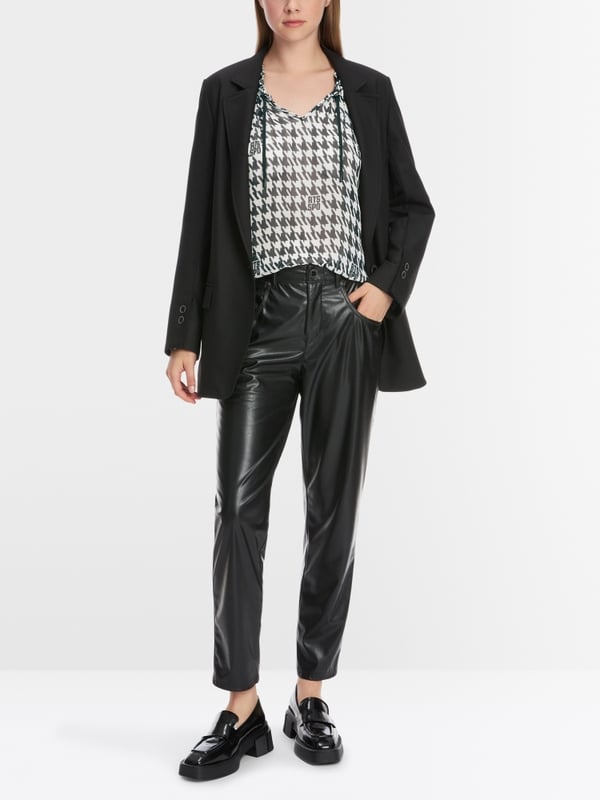 Marc Cain Schlupf-Bluse mit Chickcheck-Dessin Speichern exportieren