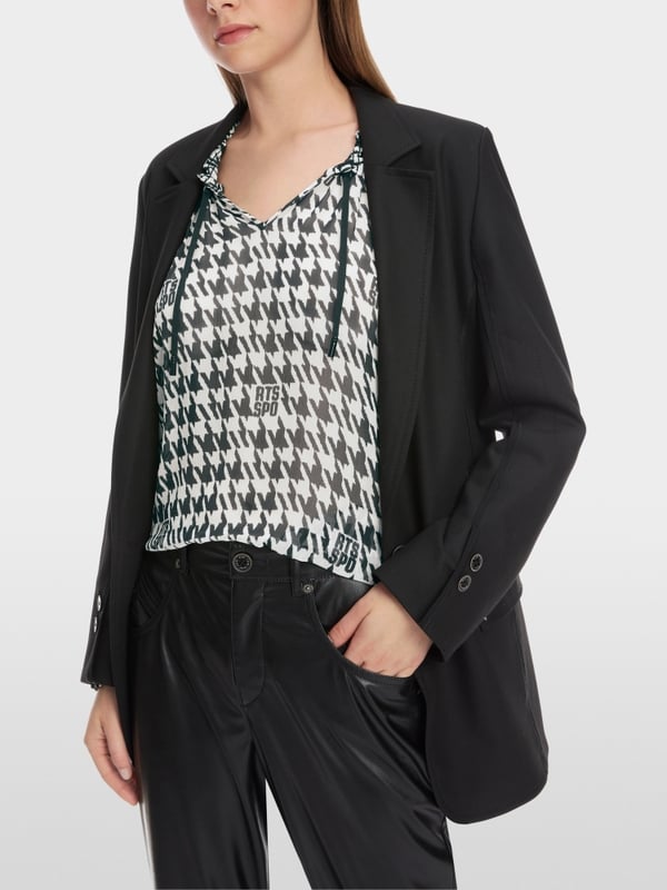 Marc Cain Schlupf-Bluse mit Chickcheck-Dessin Speichern exportieren