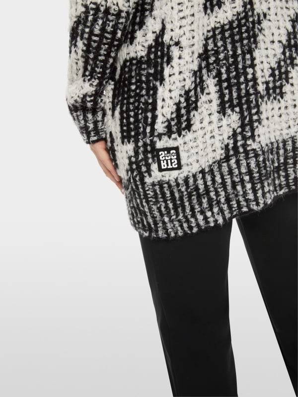 Marc Cain Chickcheck-Cardigan Knitted in Germany Black Friday Preise