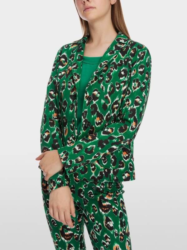 Marc Cain Blazer im Greo-Print auf Scuba-Jersey 2025