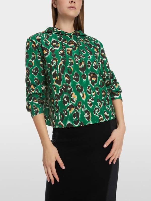 Marc Cain Sweater im Greo-Print auf Scuba-Jersey Verkauf