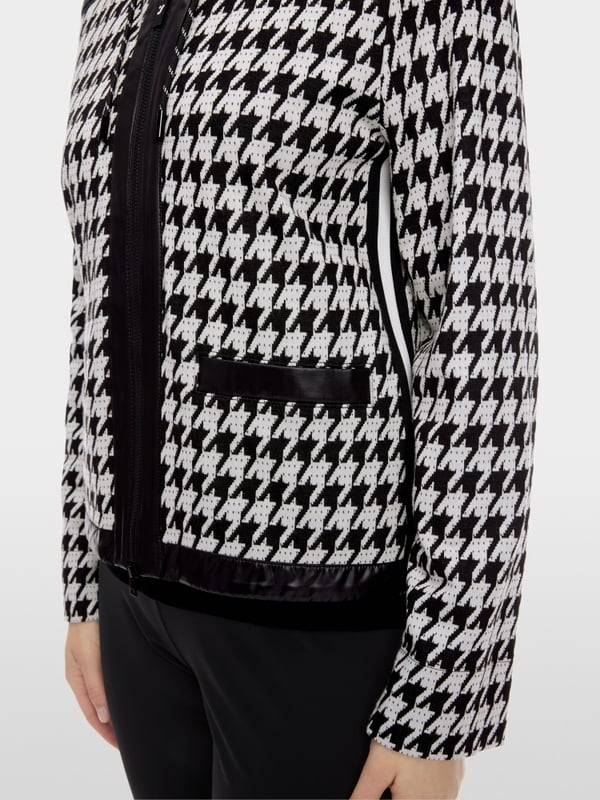 Marc Cain Chickcheck-Jacke mit Kapuze Begrenztes Angebot