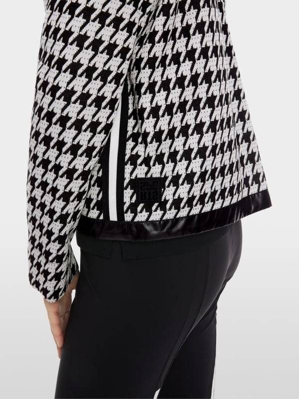 Marc Cain Chickcheck-Jacke mit Kapuze Begrenztes Angebot