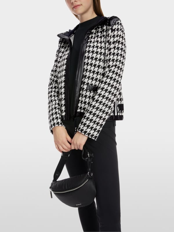 Marc Cain Chickcheck-Jacke mit Kapuze Begrenztes Angebot