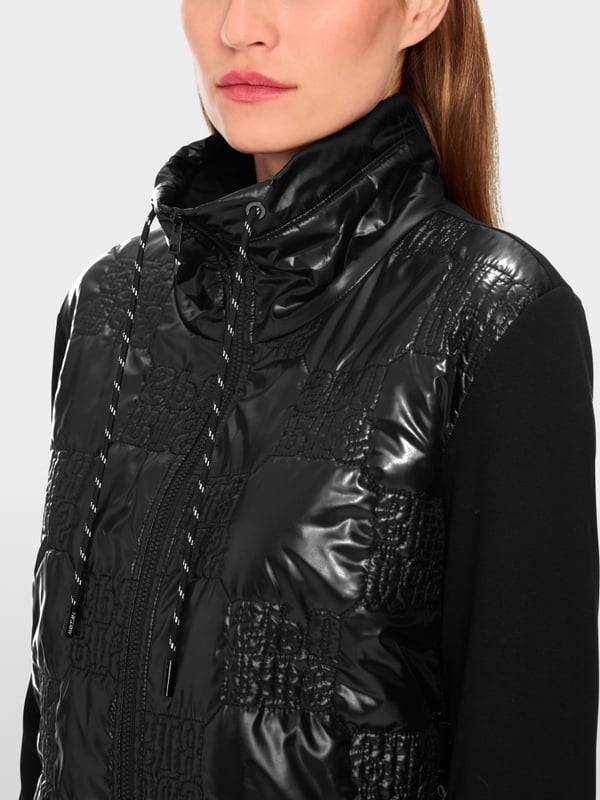 Marc Cain Wattierte Jacke mit gestepptem Oberstoff Preisnachlass