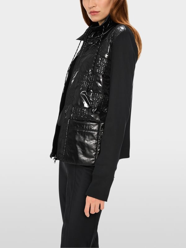 Marc Cain Wattierte Jacke mit gestepptem Oberstoff Preisnachlass