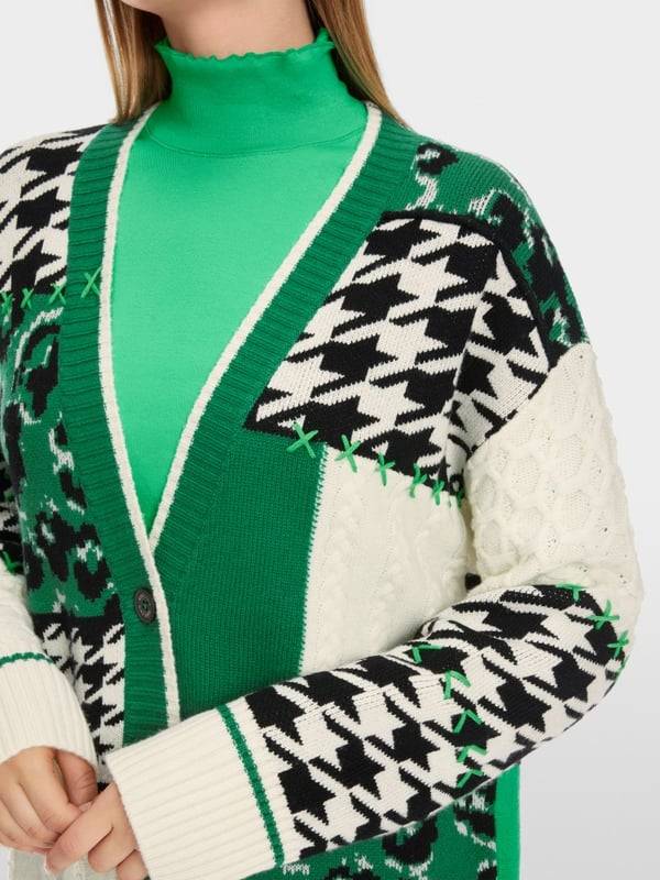 Marc Cain Muster-Mix-Cardigan aus Wolle Muttertagsangebot