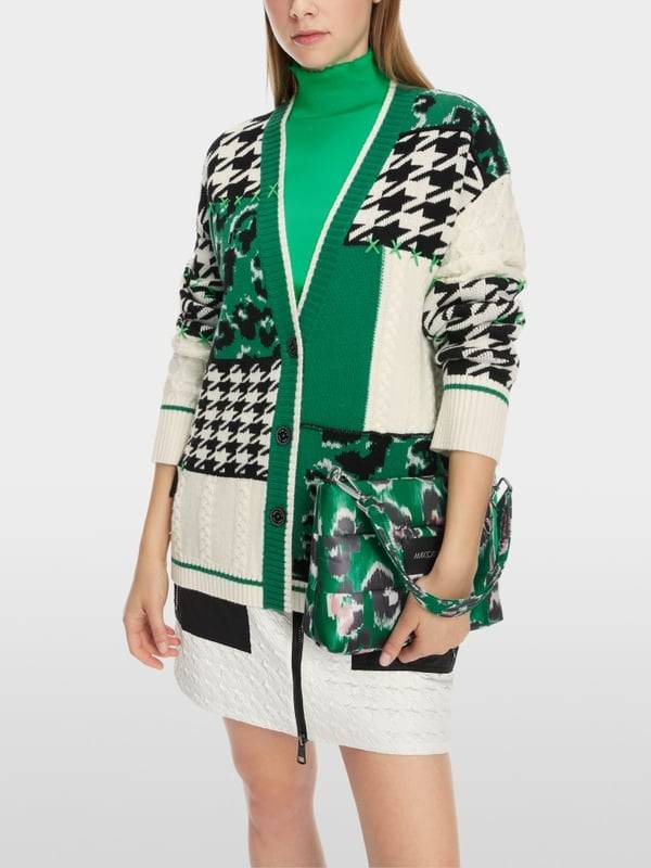 Marc Cain Muster-Mix-Cardigan aus Wolle Muttertagsangebot