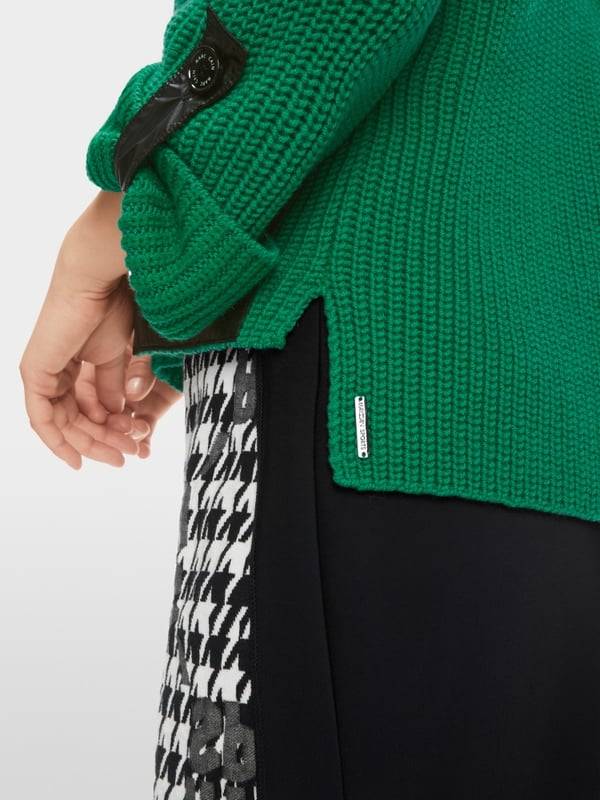 Marc Cain Shiny Patches Sweater Knitted in Germany Lagerräumung