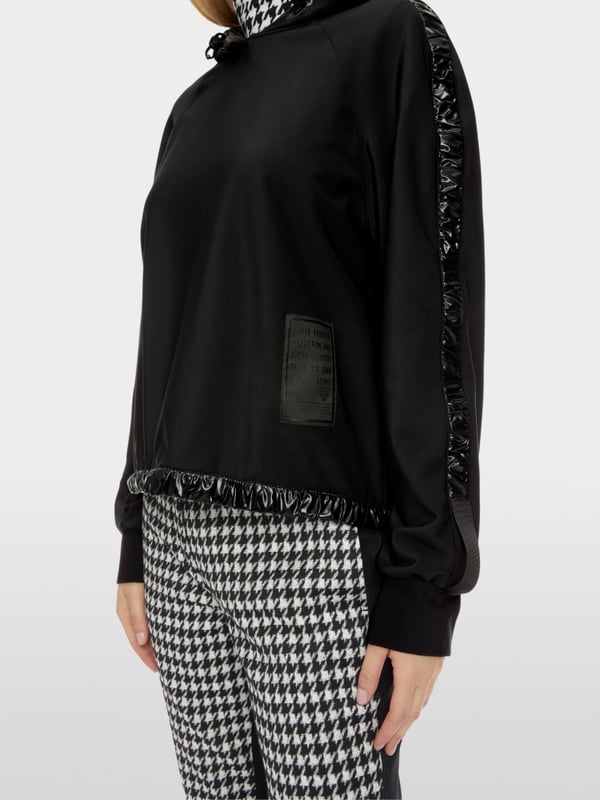 Marc Cain Kapuzen-Sweatshirt mit Vario-Ärmeln Räumungsverkauf
