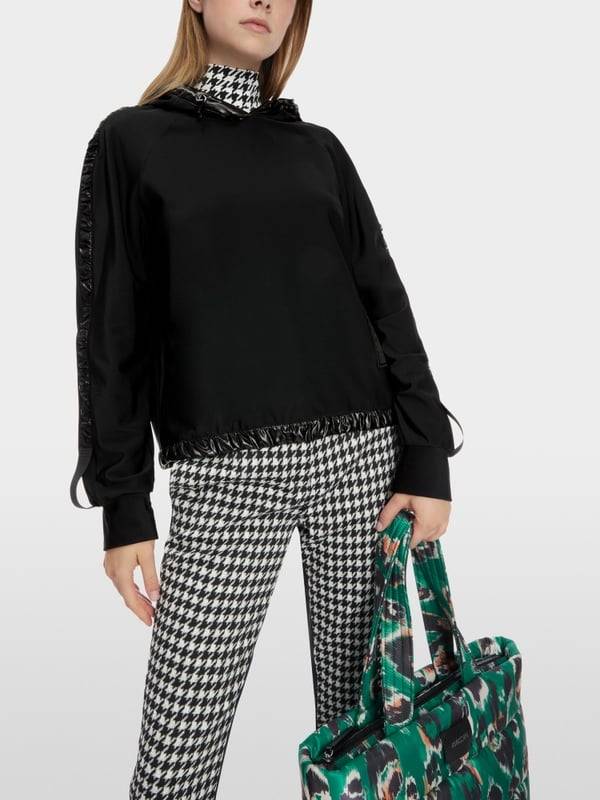 Marc Cain Kapuzen-Sweatshirt mit Vario-Ärmeln Räumungsverkauf