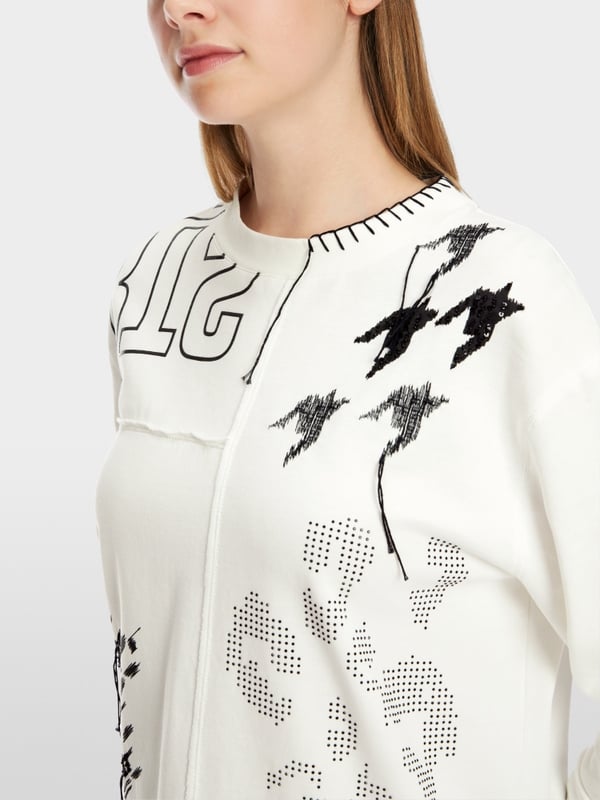 Marc Cain Sweatshirt im Muster-Mix Kauf eins, bekomm eins gratis