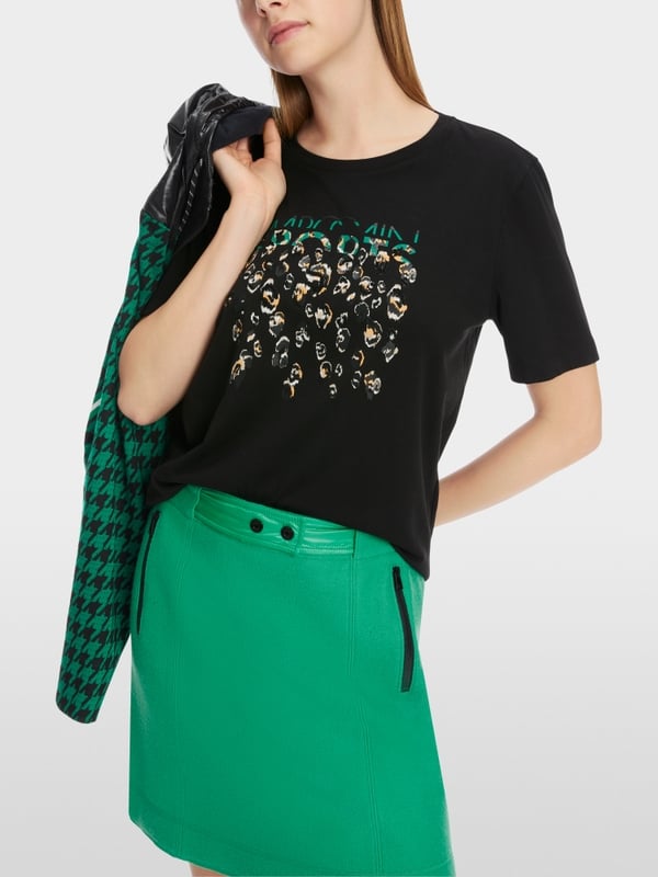 Marc Cain T-Shirt mit Greo-Print VIP-Rabatte