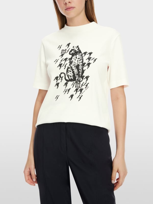 Marc Cain T-Shirt mit Leo-Print Super Sparpreis