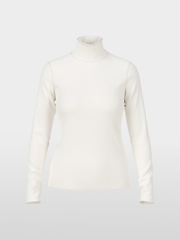 Marc Cain T-Shirt mit offenkantigem Mock-Neck Wochenangebot