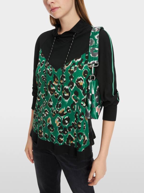Marc Cain Bluse mit Greo-Print Bis zu 50% Rabatt