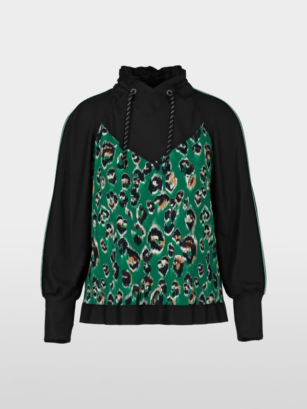 Marc Cain Bluse mit Greo-Print Bis zu 50% Rabatt