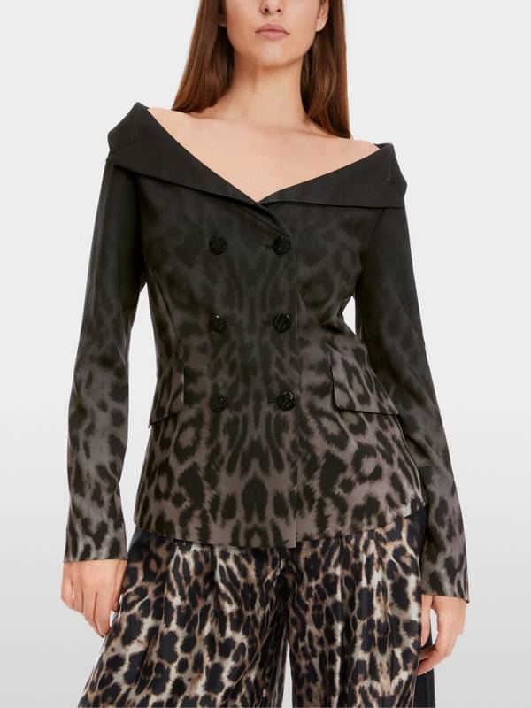 Marc Cain Blazer im Off-Shoulder-Look Auslauf