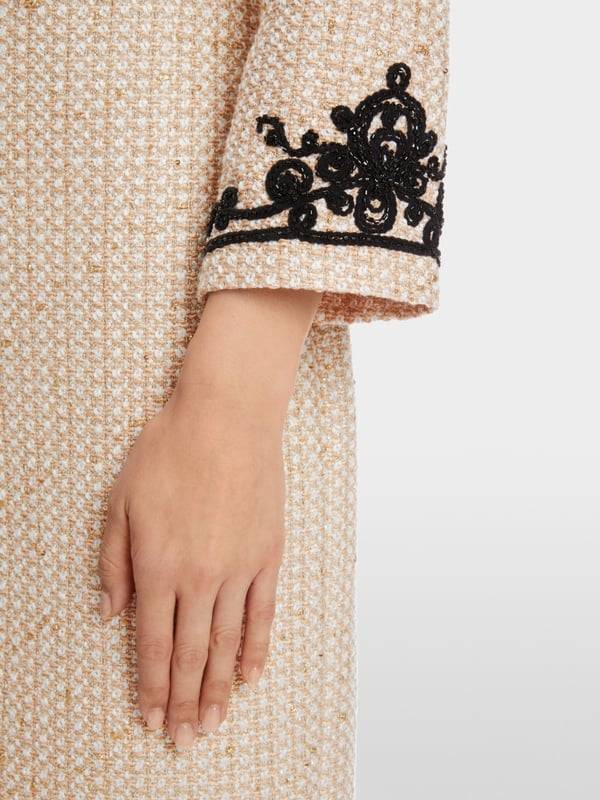 Marc Cain Glitzerndes Kleid mit Stickerei Schlussverkauf