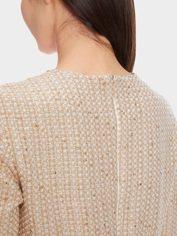 Marc Cain Glitzerndes Kleid mit Stickerei Schlussverkauf