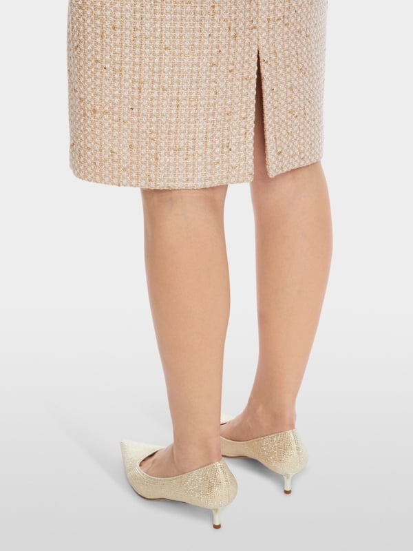 Marc Cain Glitzerndes Kleid mit Stickerei Schlussverkauf