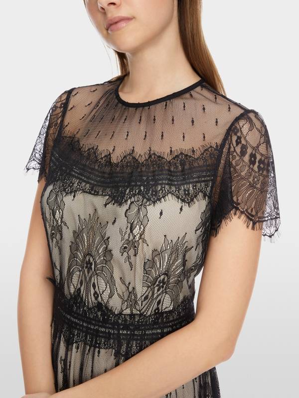 Marc Cain Romantisches Spitzen-Kleid Flash Sale