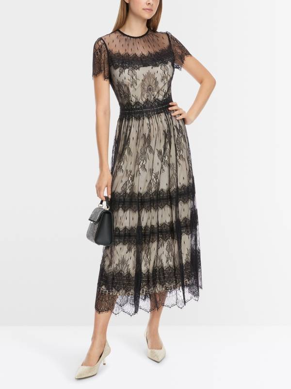 Marc Cain Romantisches Spitzen-Kleid Flash Sale