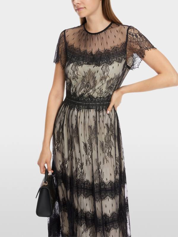 Marc Cain Romantisches Spitzen-Kleid Flash Sale