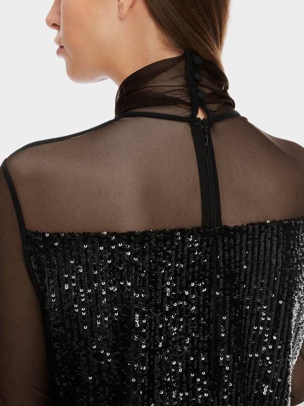 Marc Cain Schlupf-Bluse mit Pailletten Preisnachlass