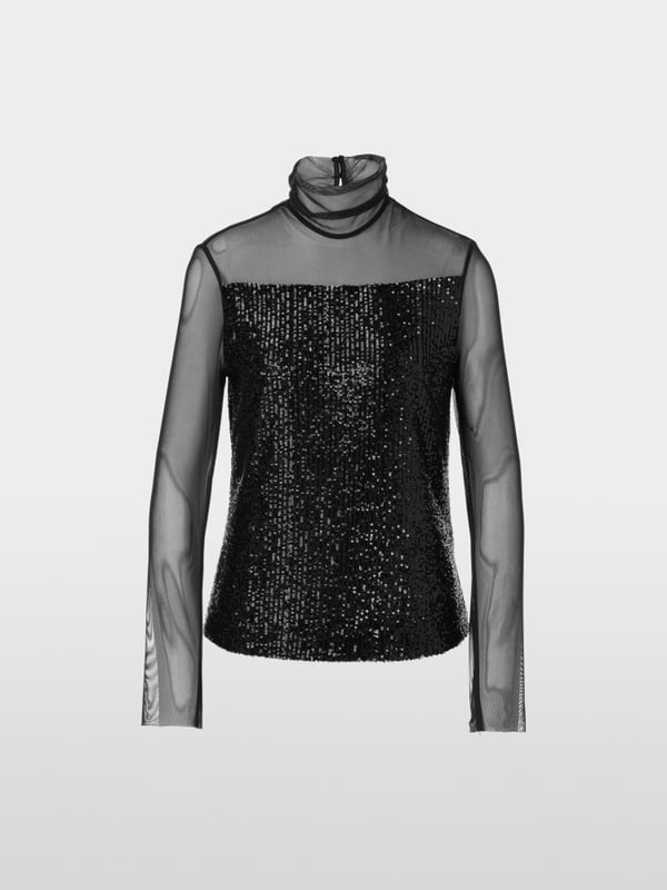 Marc Cain Schlupf-Bluse mit Pailletten Preisnachlass