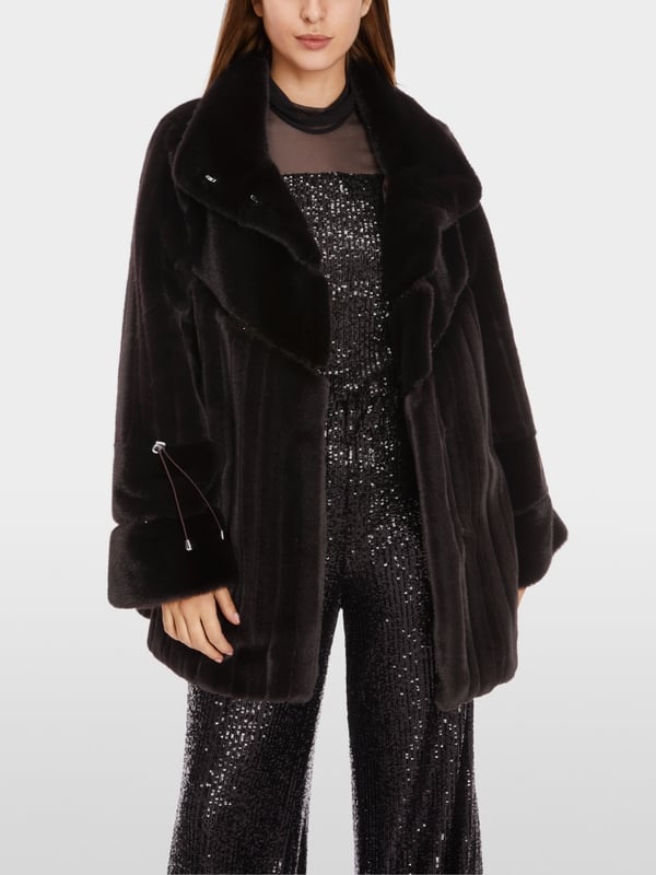 Marc Cain Outdoor-Jacke mit Fun Fur Black Friday