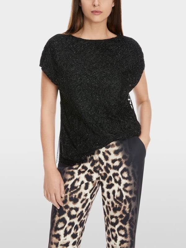 Marc Cain Voile-Bluse mit Stickerei Neueste Mode