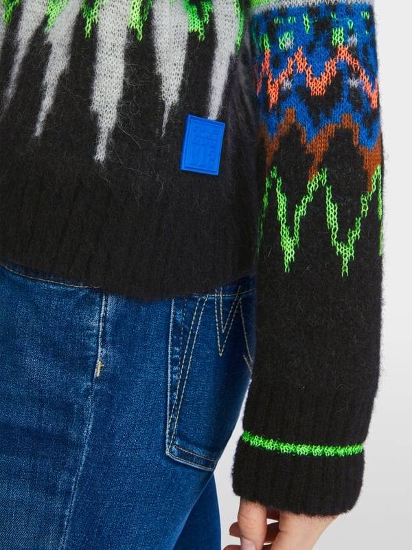 Marc Cain Jacquard-Sweater Knitted in Germany Super Sparpreis