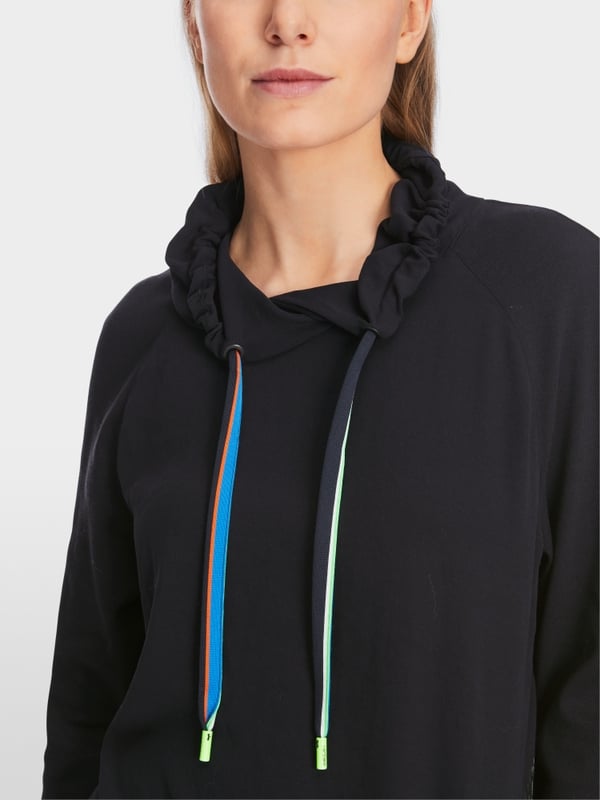 Marc Cain Raglanbluse mit Rüschendetail Kostenlose Rückgabe