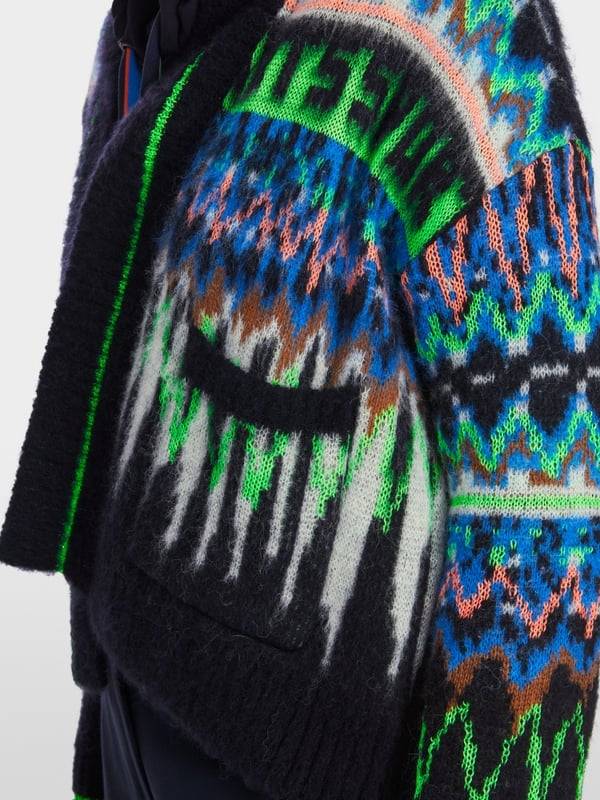 Marc Cain Jacquard-Cardigan Knitted in Germany Letzte 3 Tage
