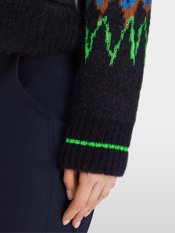 Marc Cain Jacquard-Cardigan Knitted in Germany Letzte 3 Tage