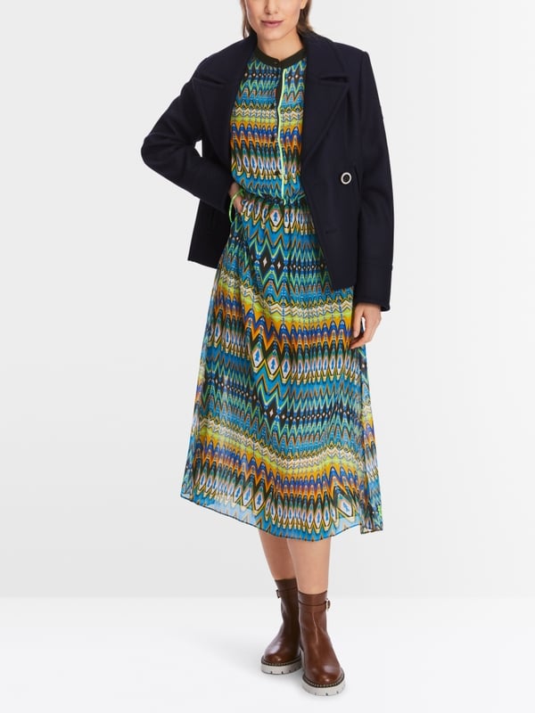 Marc Cain Viskose-Kleid in Midi Zeitbegrenzte Promotion