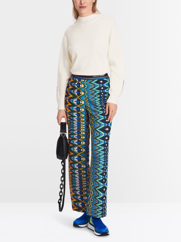 Marc Cain Modell WELBY - Hose mit Allover-Print Bis zu 60% Rabatt