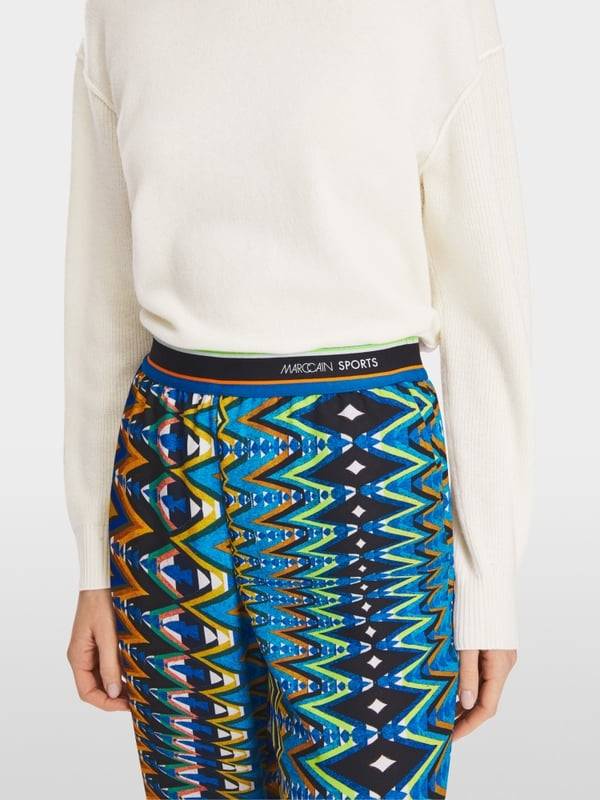 Marc Cain Modell WELBY - Hose mit Allover-Print Bis zu 60% Rabatt