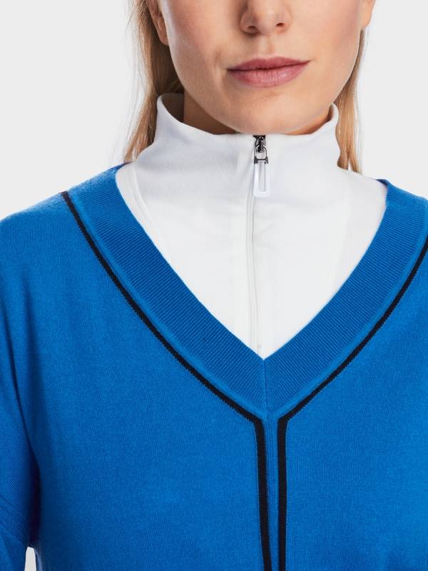 Marc Cain Sweater mit V-Neck - "Rethink Together" Fabrikverkauf