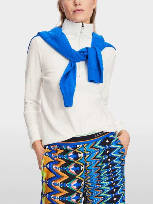 Marc Cain Longsleeve mit Zippverschluss Fabrik Onlineshop