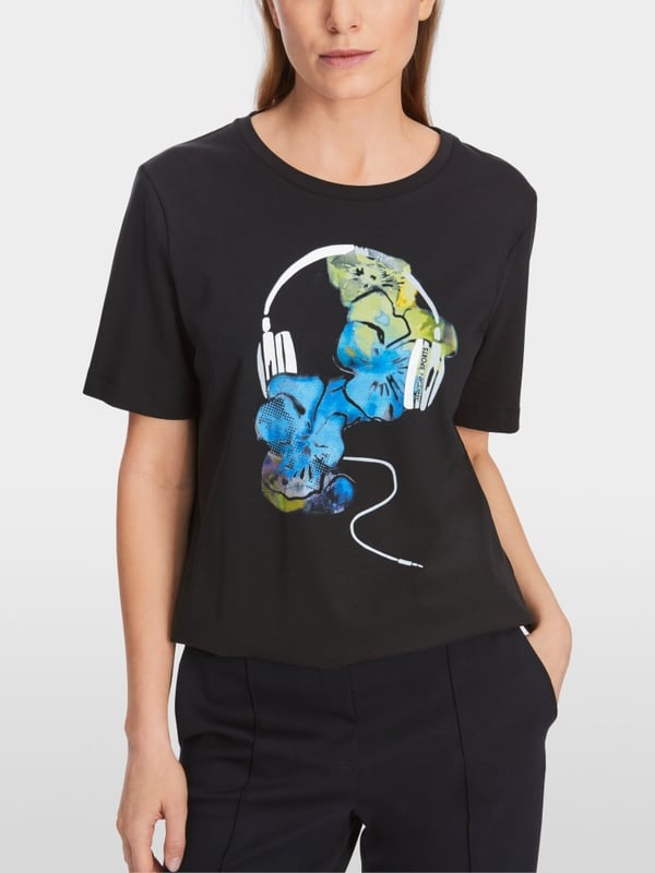 Marc Cain T-Shirt mit Print "Rethink Together" Sonderangebot