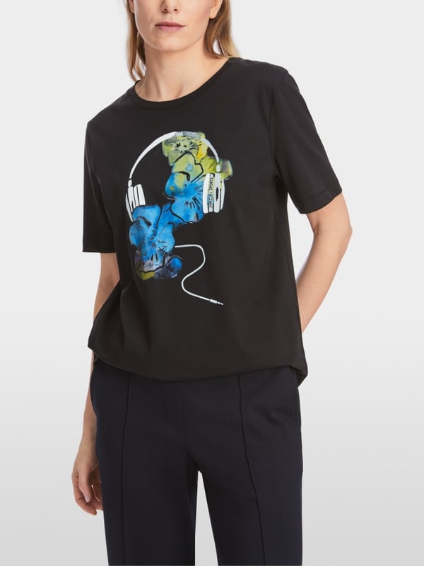 Marc Cain T-Shirt mit Print "Rethink Together" Sonderangebot