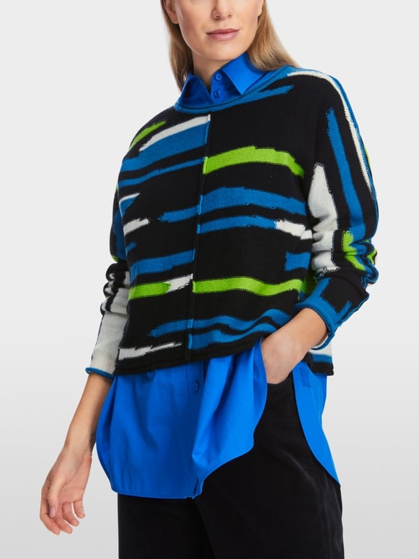 Marc Cain Oversized Sweater in Wolle/Kaschmir Online Outlet