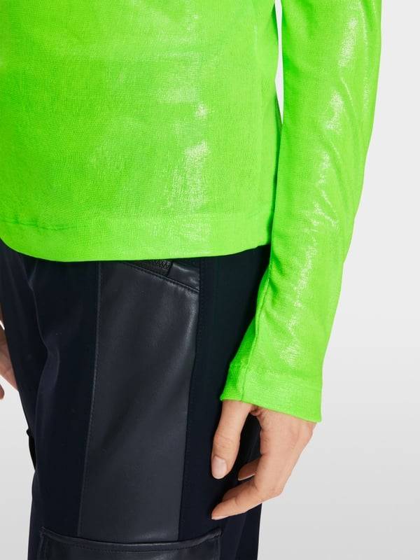 Marc Cain Longsleeve mit Glanz-Effekt Exklusive Angebote