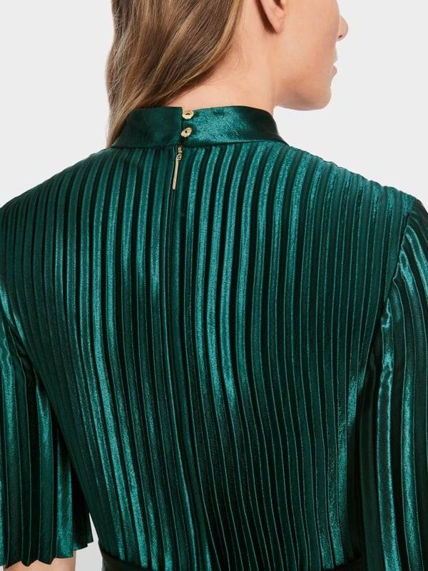 Marc Cain Samtiges Plissekleid Super Rabatt