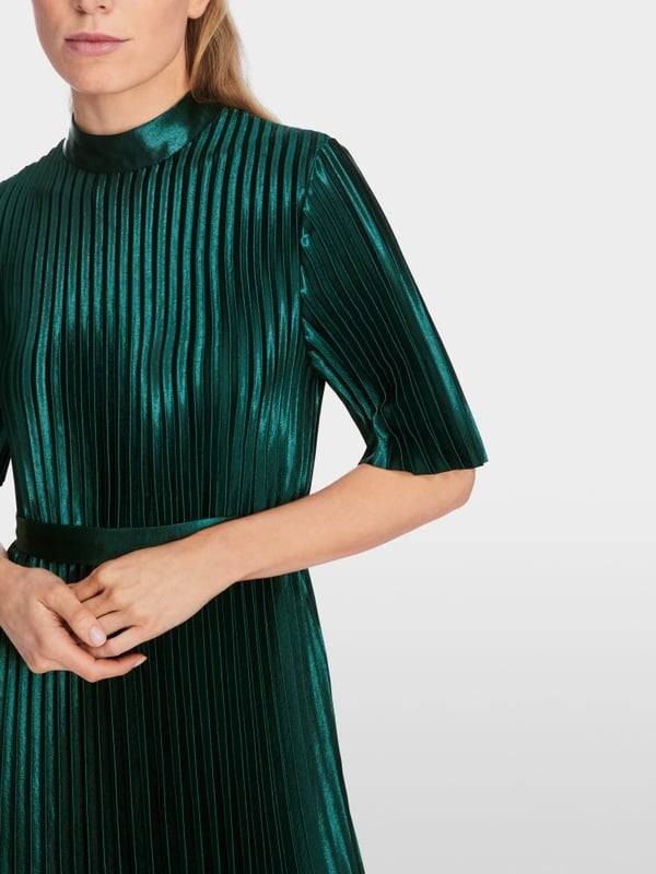 Marc Cain Samtiges Plissekleid Super Rabatt