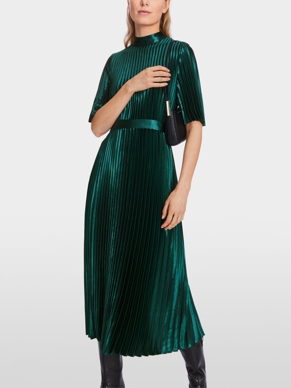 Marc Cain Samtiges Plissekleid Super Rabatt