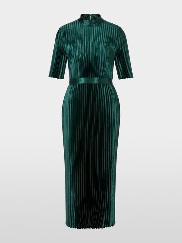 Marc Cain Samtiges Plissekleid Super Rabatt